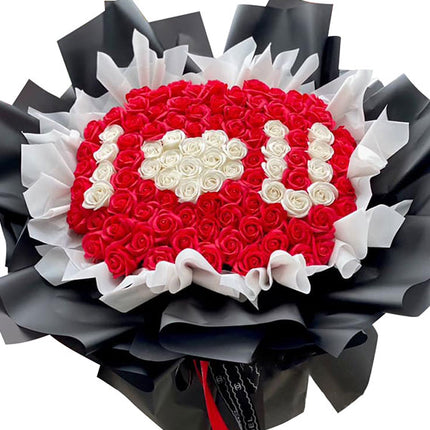 Forever Heart Valentine's Waxed Rose Vietnam