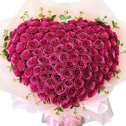 Forever Sweethearts Valentine's Waxed Rose Vietnam