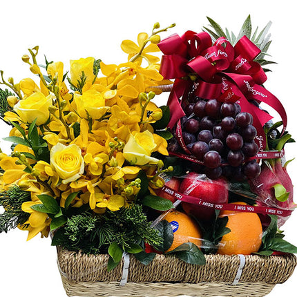 Fruit and Orchid Basket Vietnam
