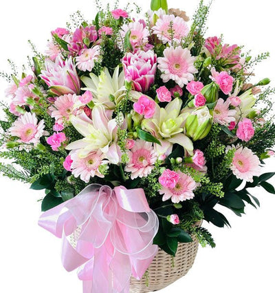 Get Well Flower Basket