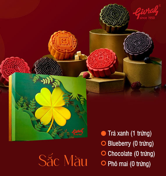 Givral Mooncake Vietnam Combo Sac Mau