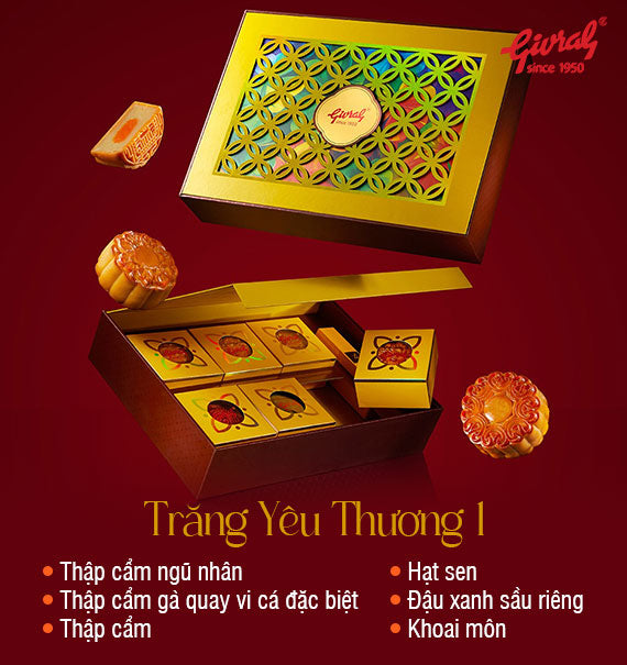 Givral Mooncake Vietnam Combo Trang Yeu Thuong #1