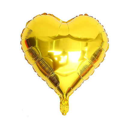 Pack Of 12 Heart Shaped Foil Air-filled Balloons [HCM ONLY]