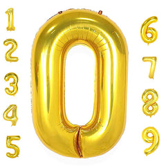 Gold Number Foil Air-filled Balloon Gifts Vietnam