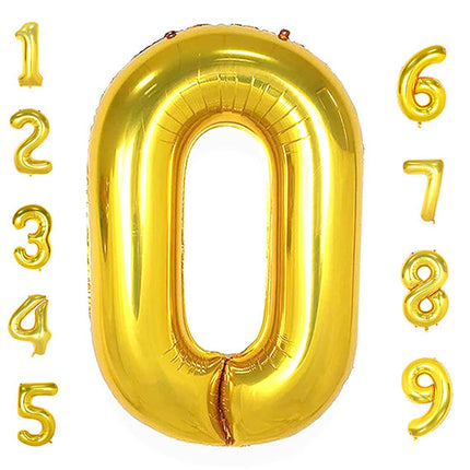 Gold Number Foil Air-filled Balloon Gifts Vietnam
