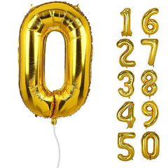 Gold Number Foil Helium-filled Balloon Gifts Vietnam