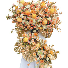 Golden Grand Opening Flower Stand Vietnam