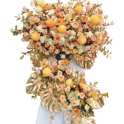 Golden Grand Opening Flower Stand Vietnam