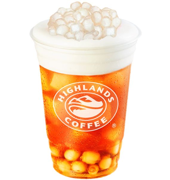 Golden Lotus Tea Coconut Pearls Highlands Coffee Vietnam