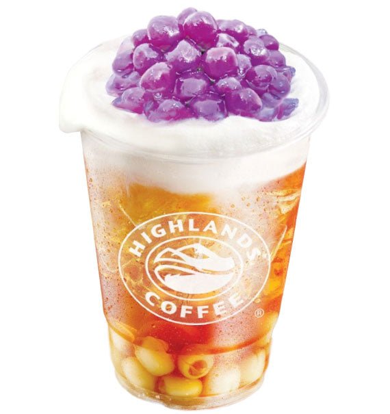 Golden Lotus Tea Taro Pearls Highlands Coffee Vietnam