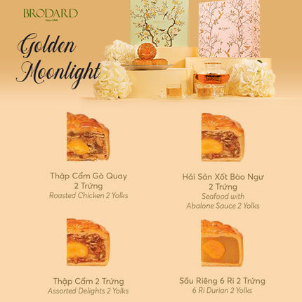 Golden Moonlight Brodard Mooncake Vietnam