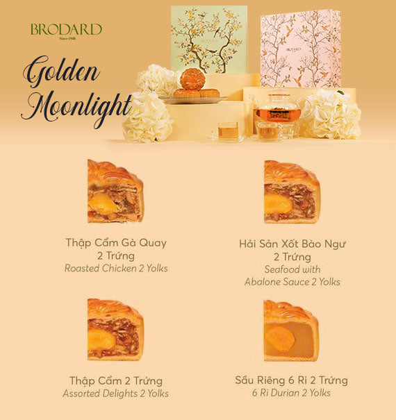 Golden Moonlight Brodard Mooncake Vietnam