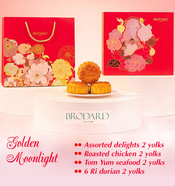 Golden Moonlight Brodard Mooncake Vietnam