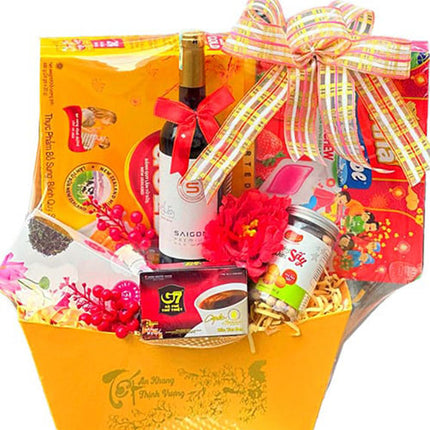 Golden New Year Wishes Vietnam