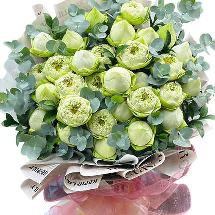 Green Lotus Bouquet Vietnam