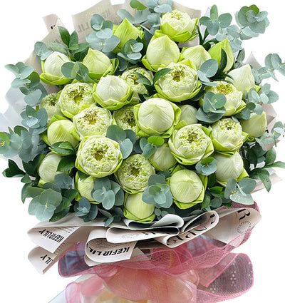 Green Lotus Bouquet