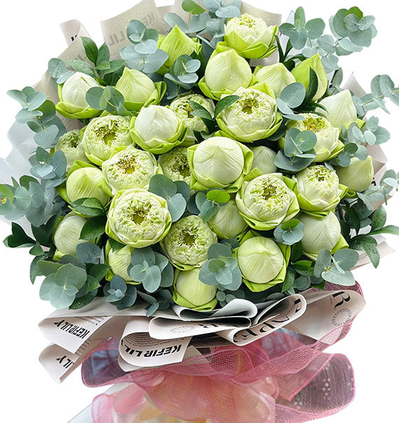 Green Lotus Bouquet Vietnam