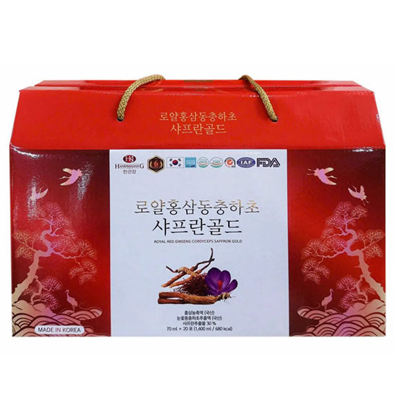 HankwanjanG Royal Red Ginseng Cordyceps Saffron Gold Drink Vietnam