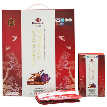 HankwanjanG Royal Red Ginseng Cordyceps Saffron Gold Drink Vietnam