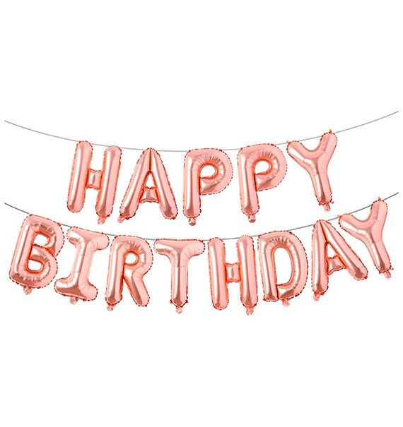 HAPPY BIRTHDAY Letter Foil Balloons Banner