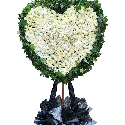 Heart Roses For Funeral Vietnam