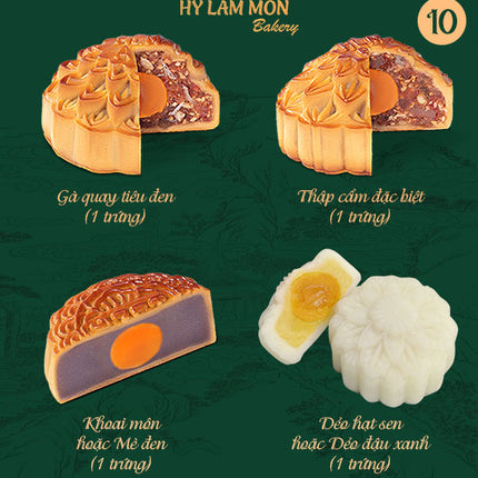 Hy Lam Mon Mooncake Vietnam Combo 10