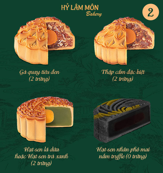 Hy Lam Mon Mooncake Vietnam Combo #2