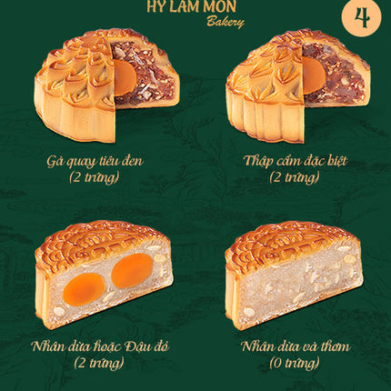 Hy Lam Mon Mooncake Vietnam Combo #4
