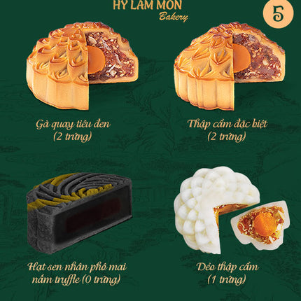 Hy Lam Mon Mooncake Vietnam Combo #5