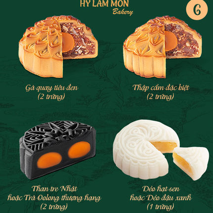 Hy Lam Mon Mooncake Vietnam Combo #6