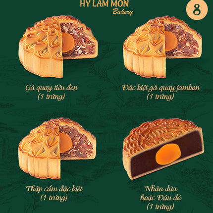 Hy Lam Mon Mooncake Vietnam Combo #8