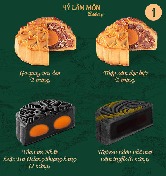 Hy Lam Mon Mooncake Vietnam Combo #1