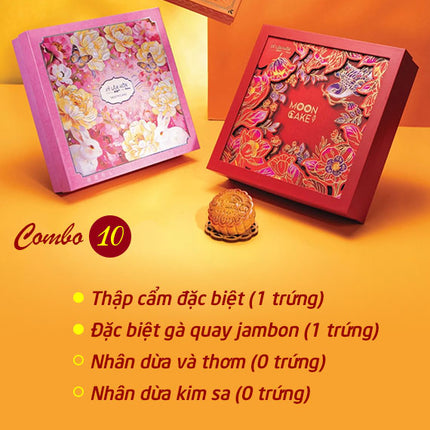 Hy Lam Mon Mooncake Vietnam Combo 10