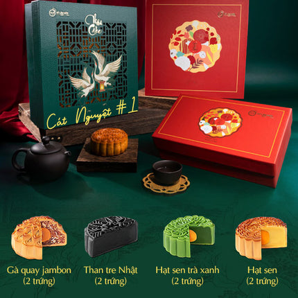 Hy Lam Mon Mooncake Vietnam Combo Cát Nguyệt #1