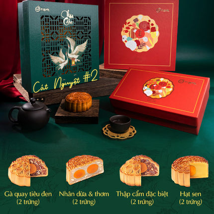 Hy Lam Mon Mooncake Vietnam Combo Cát Nguyệt #2