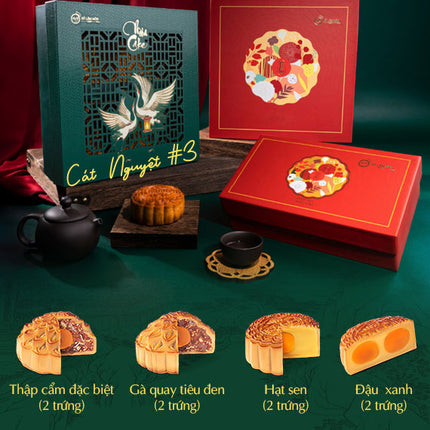 Hy Lam Mon Mooncake Vietnam Combo Cát Nguyệt #3