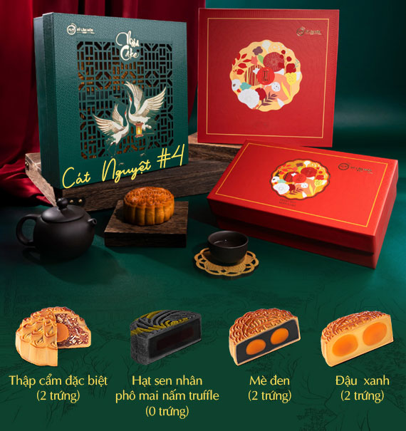 Hy Lam Mon Mooncake Vietnam Combo Cát Nguyệt #4