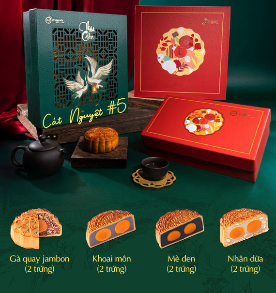 Hy Lam Mon Mooncake Vietnam Combo Cát Nguyệt #5