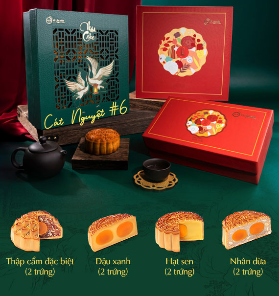 Hy Lam Mon Mooncake Vietnam Combo Cát Nguyệt #6