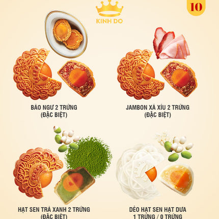 Kinh Do Mooncake Vietnam Combo 10