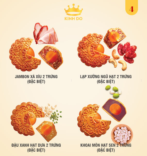 Kinh Do Mooncake Vietnam Combo #4