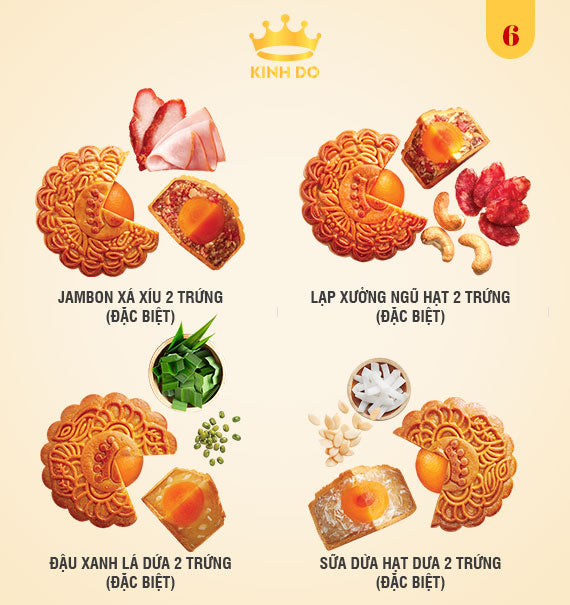 Kinh Do Mooncake Vietnam Combo #6