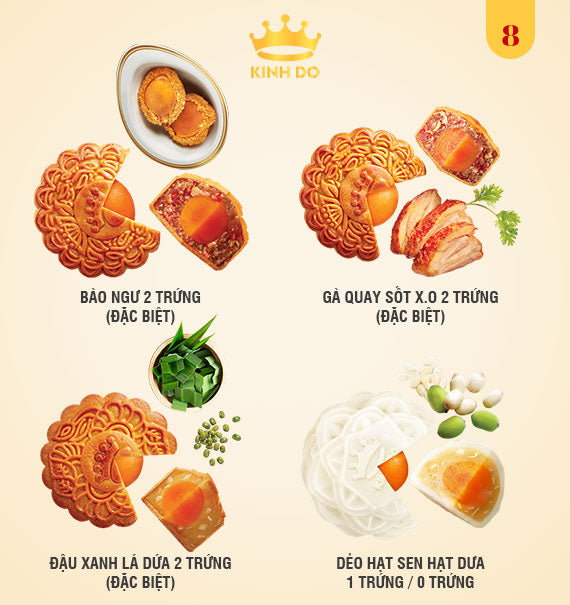 Kinh Do Mooncake Vietnam Combo #8