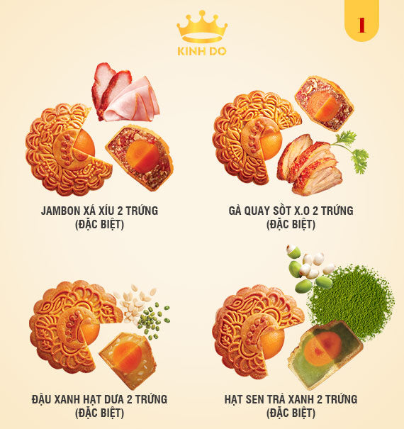 Kinh Do Mooncake Vietnam Combo #1