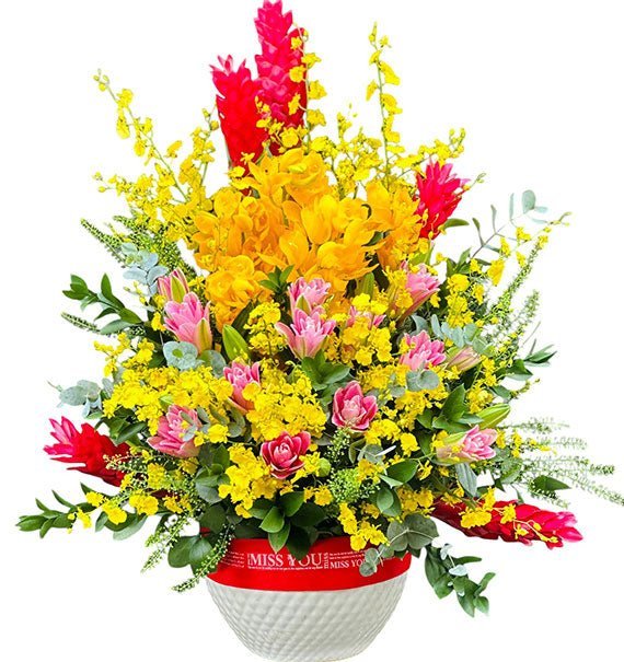Luxury Orchid In Vase Vietnam