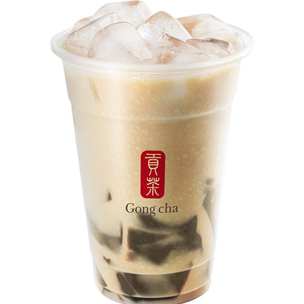 Milk Tea With Herbal Jelly