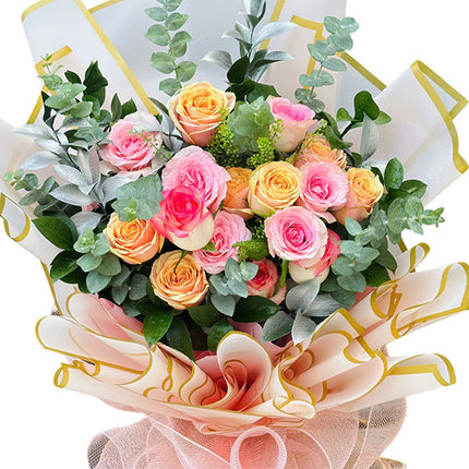 Mixed Roses Bouquet For Teacher’s Day Vietnam