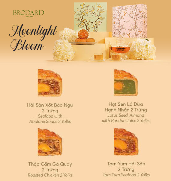 Moonlight Bloom Brodard Mooncake Vietnam
