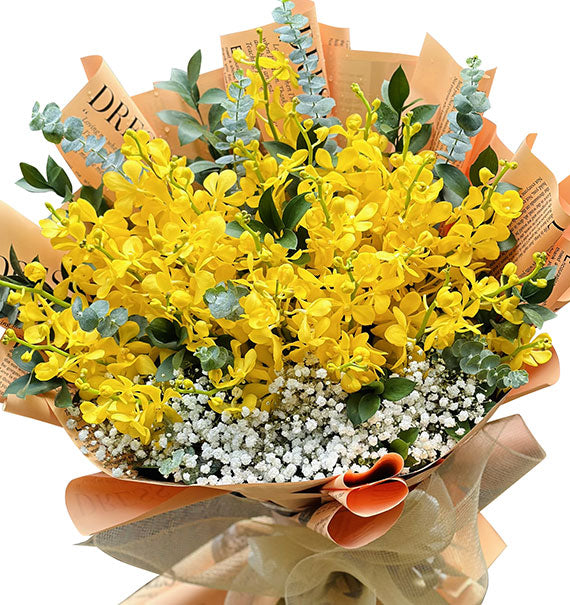 Mother's Day Bouquet of Yellow Orchid Vietnam
