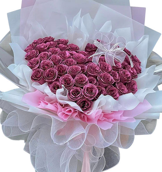 Mother's Day Heartfelt Waxed Rose Vietnam